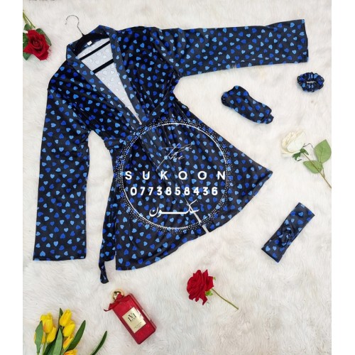 Ensemble pyjama décoré de "Petits Cœurs *EKDC7P*