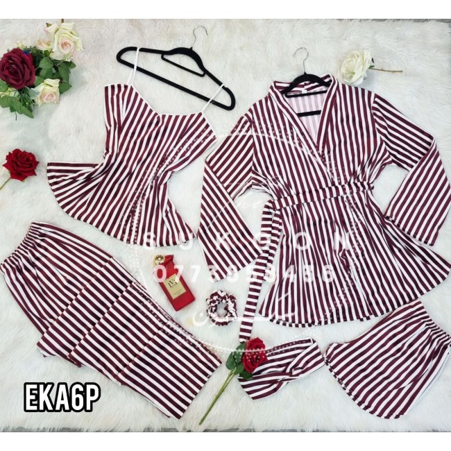 ensemble de pyjama 06pcs arrieure pour femme *EKA6P*