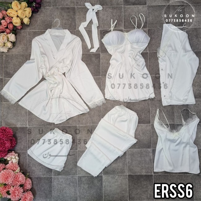 *ensemble pyjama en soie 06 pcs *ERSS6