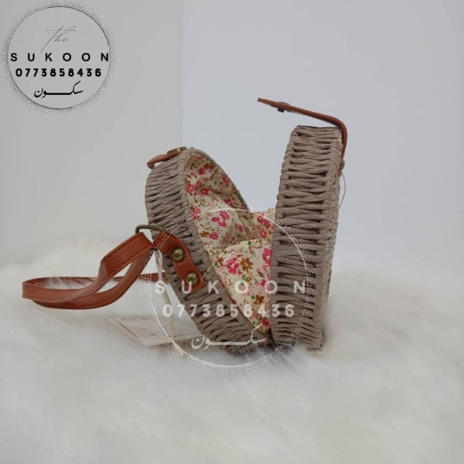 -Wicker handbags -Ronde