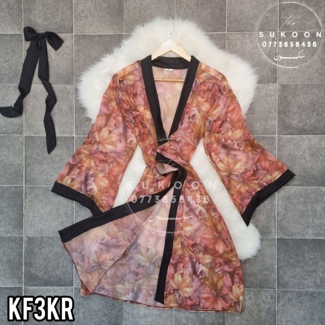 -kimono une piece en foulard -KF3KR