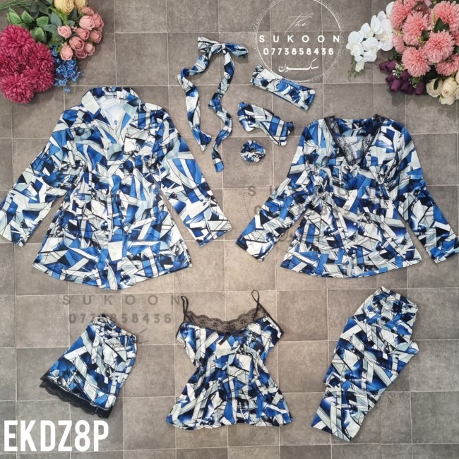 Ensemble de Pyjamas sexy et classe décorée avec dentelle * EKDZ8P*