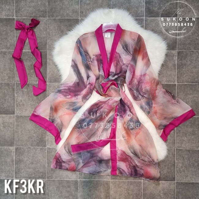 -kimono une piece en foulard -KF3KR