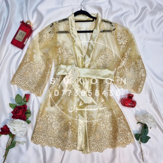 ensemble de pyjamas élégante avec peignoir en...