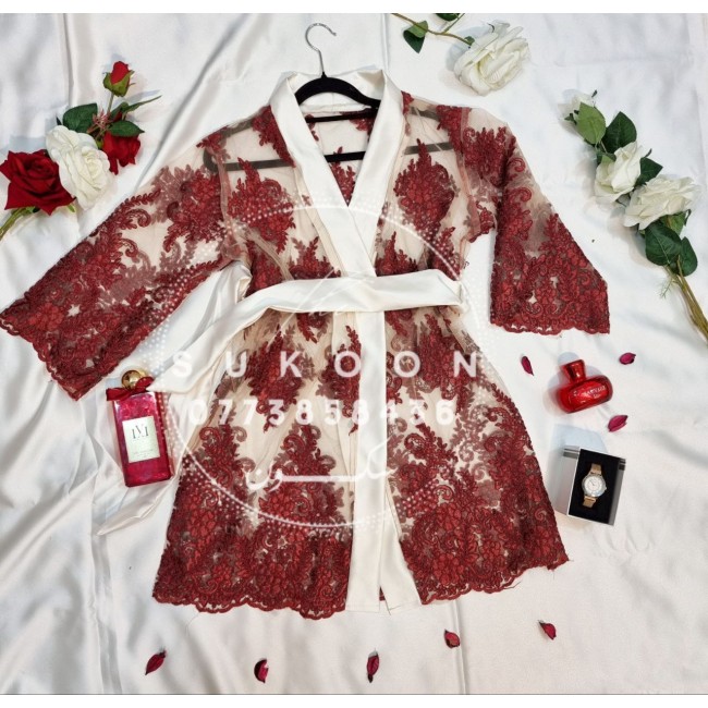 ensemble de pyjamas élégante avec peignoir en...