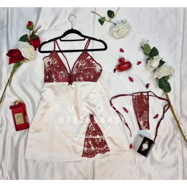 ensemble de pyjamas élégante avec peignoir en...