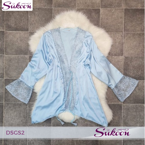 - Nuisette 2 pièces en soie -DSGS2