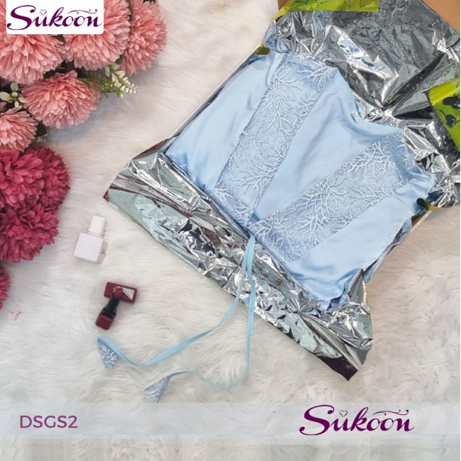 - Nuisette 2 pièces en soie -DSGS2