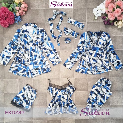 Ensemble de Pyjamas sexy et classe décorée avec dentelle * EKDZ8P*