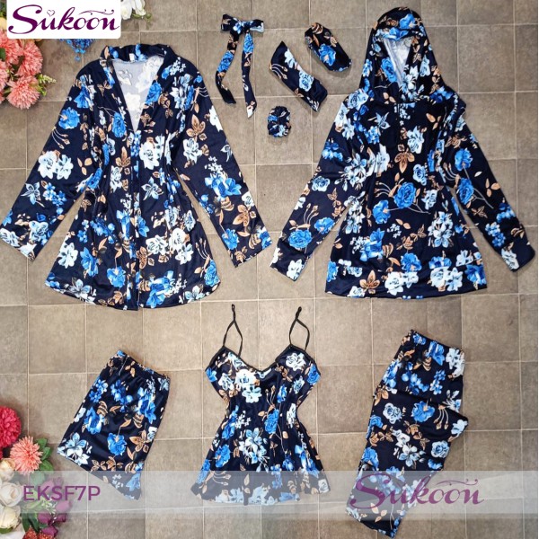 Ensemble Pyjamas 8Pcs Fleuri -EKSF8P-
