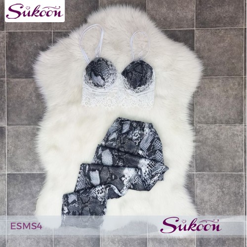 -Pyjama serpent en Blanc -ESMS4