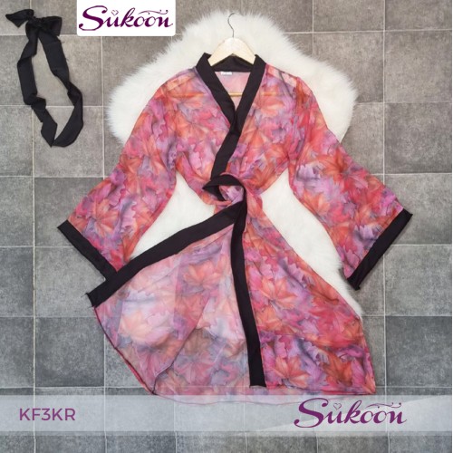 -kimono une piece en foulard -KF3KR
