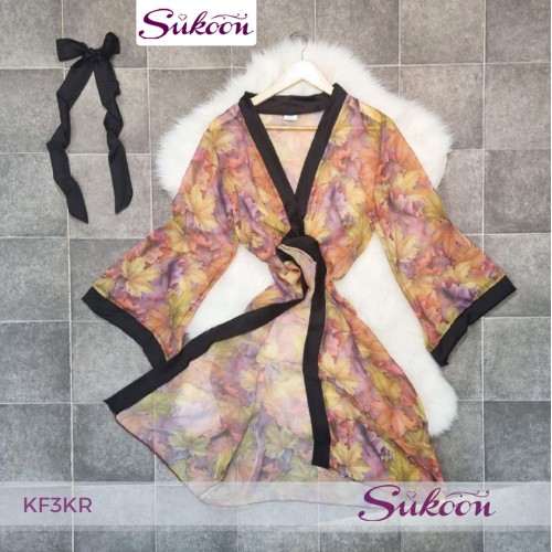-kimono une piece en foulard -KF3KR