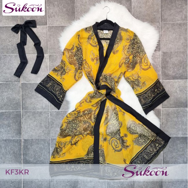 -kimono une piece en foulard -KF3KR