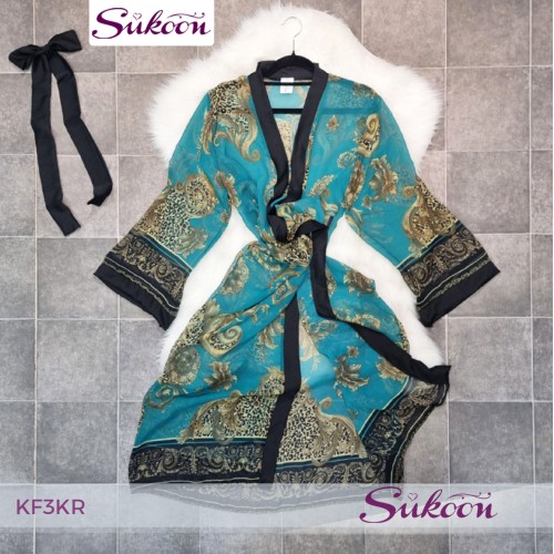 -kimono une piece en foulard -KF3KR