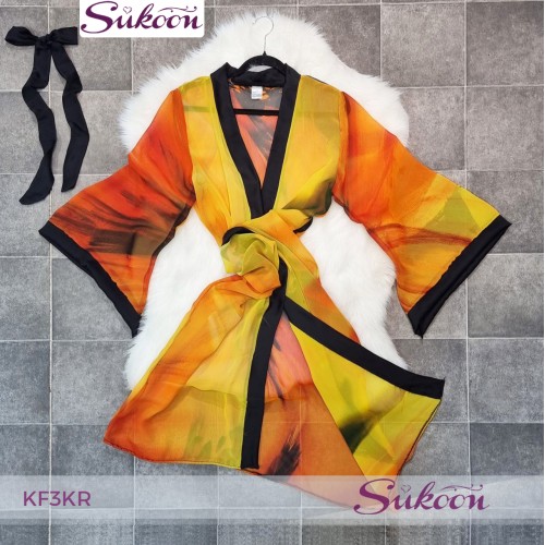 -kimono une piece en foulard -KF3KR