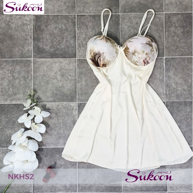 -Déshabillés en satin et velours 02 pcs -NKHS2