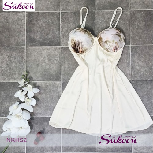 -Déshabillés en satin et velours 02 pcs -NKHS2