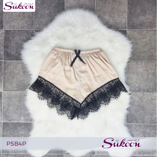 -Pyjama féminine 4 pieces en satin -PSB4P