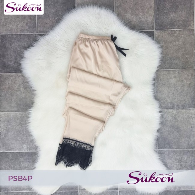 -Pyjama féminine 4 pieces en satin -PSB4P