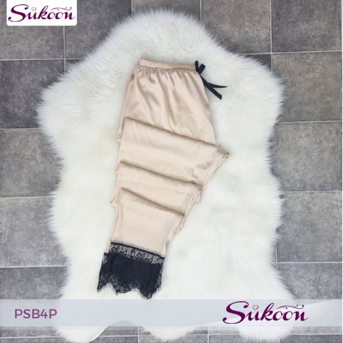 -Pyjama féminine 4 pieces en satin -PSB4P