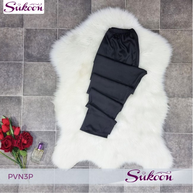 - Pyjama noir 3 pc en dentelle - PVN3P