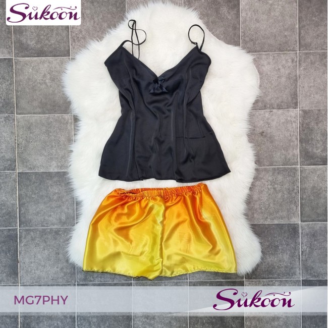 -Sunset pyjama ensemble de 6 pieces en soie-MG7PHY