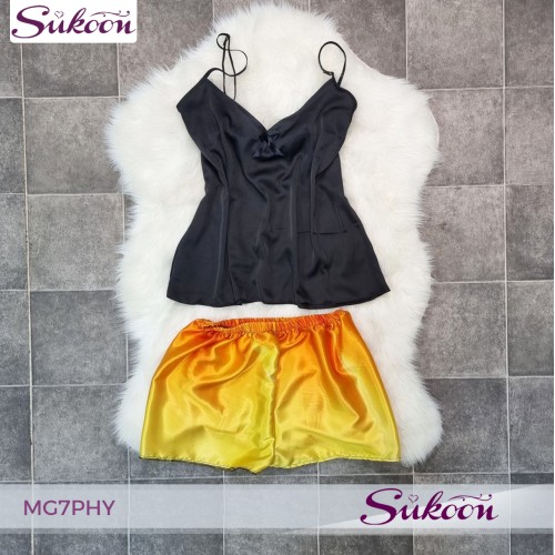 -Sunset pyjama ensemble de 6 pieces en soie-MG7PHY