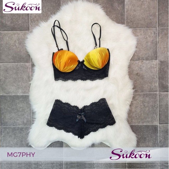 -Sunset pyjama ensemble de 6 pieces en soie-MG7PHY