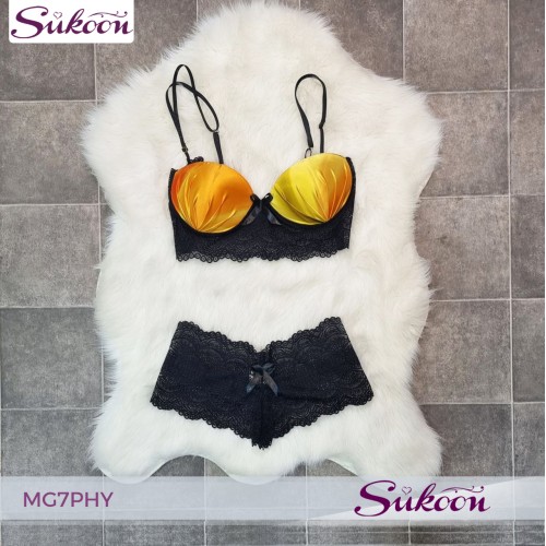 -Sunset pyjama ensemble de 6 pieces en soie-MG7PHY