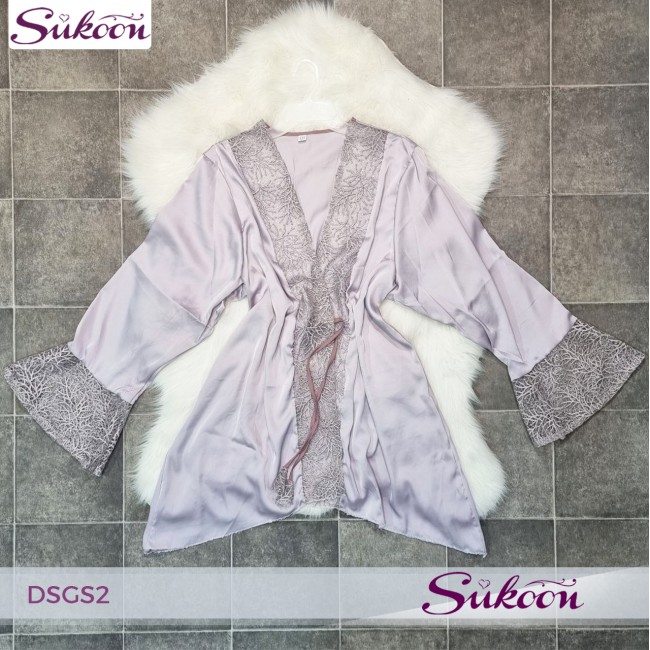 - Nuisette 2 pièces en soie -DSGS2