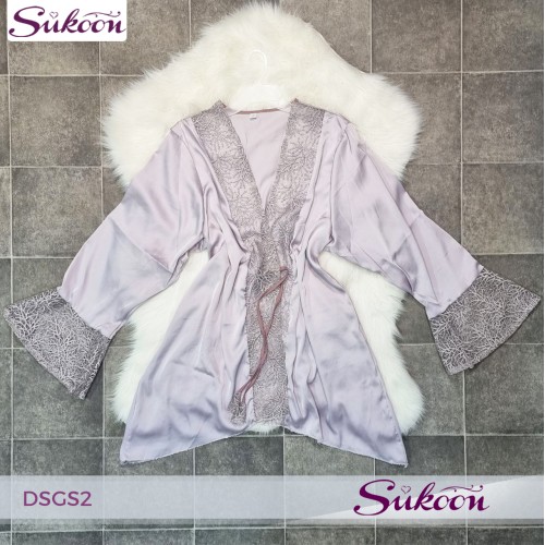 - Nuisette 2 pièces en soie -DSGS2