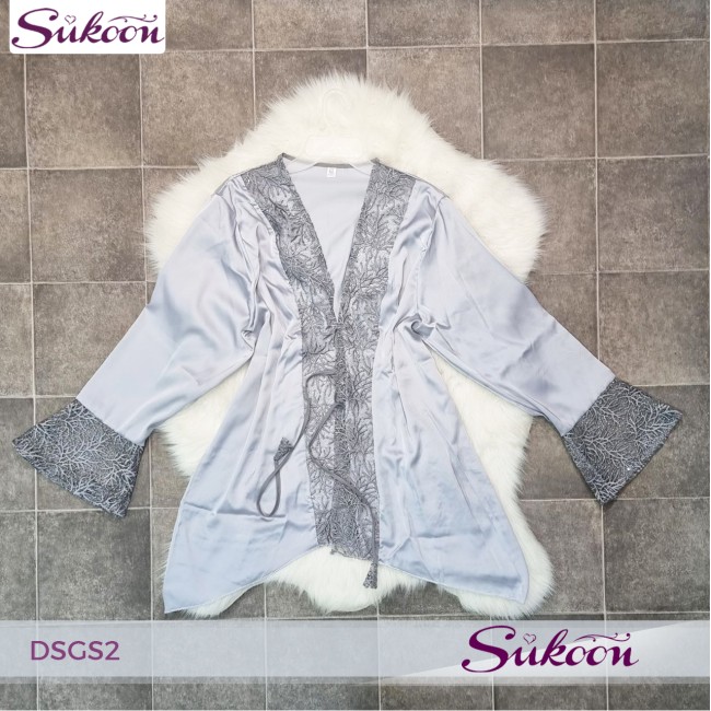 - Nuisette 2 pièces en soie -DSGS2