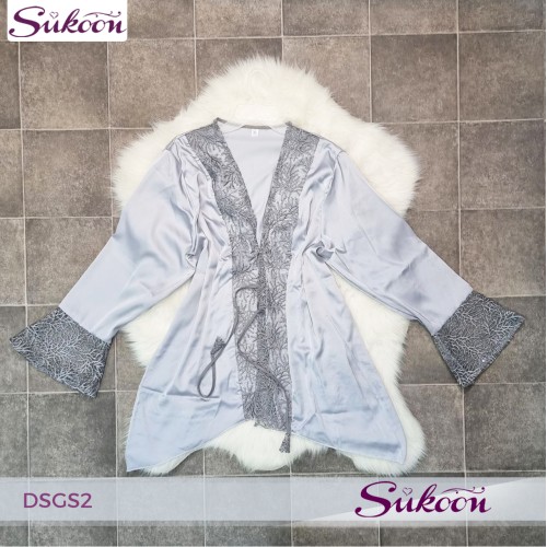 - Nuisette 2 pièces en soie -DSGS2