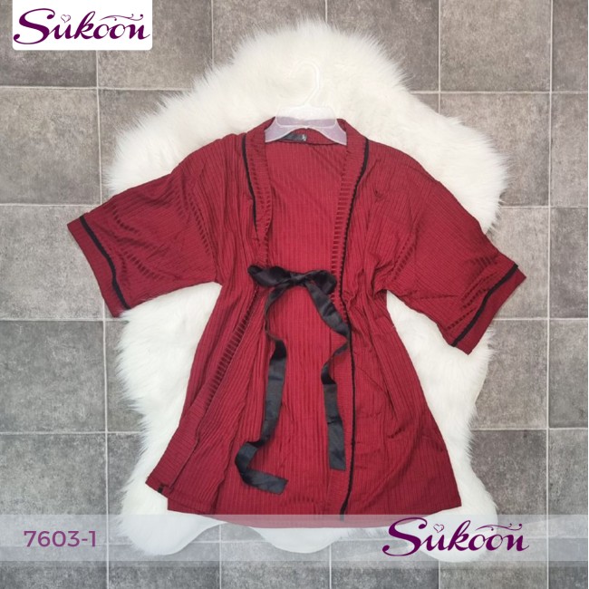 -Ensemble pyjama avec pantalon 3 pcs -7603-1