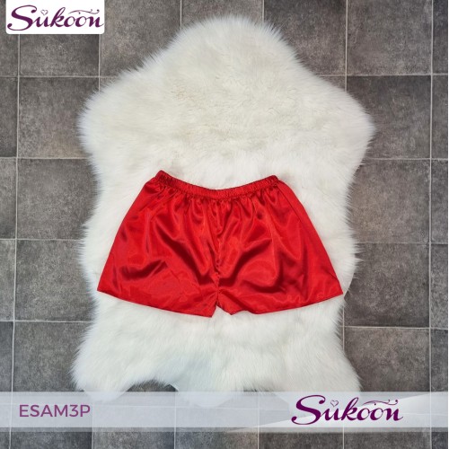 -Ensemble pyjama 3 pc en satin imprimé -ESAM3P