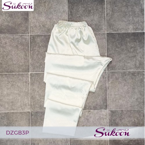 -Ensemble pyjama 3 pc en soie et denttele -DZGB3P