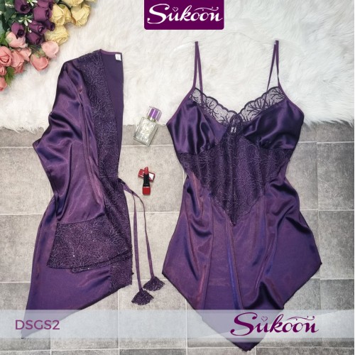- nuisette 2 pièces en soie -DSGS2