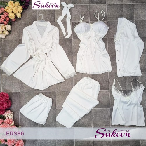 *ensemble pyjama en soie 06 pcs *ERSS6