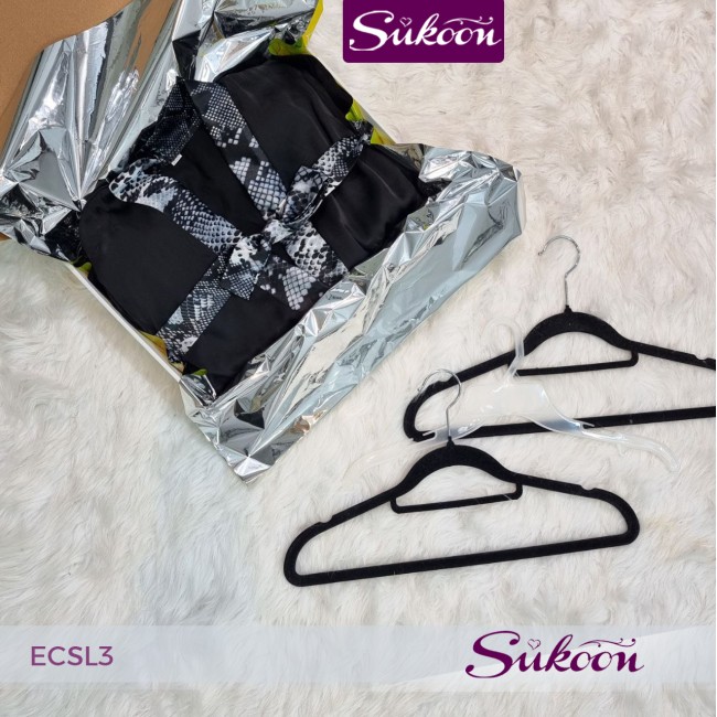 -Ensemble de pyjama en soie imprimé serpent -ECSL3