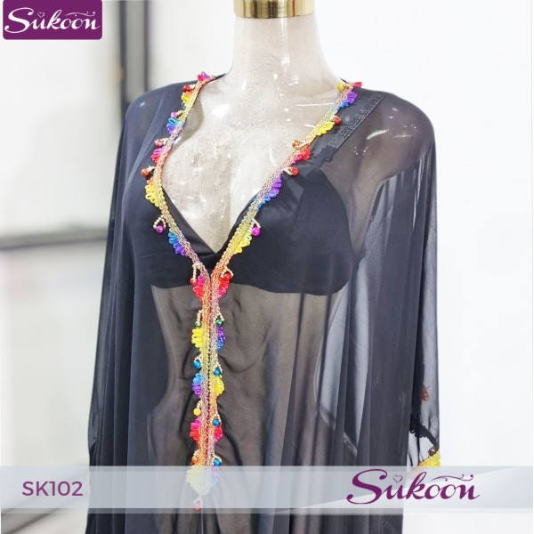 -Robe d'été transparente -SK102