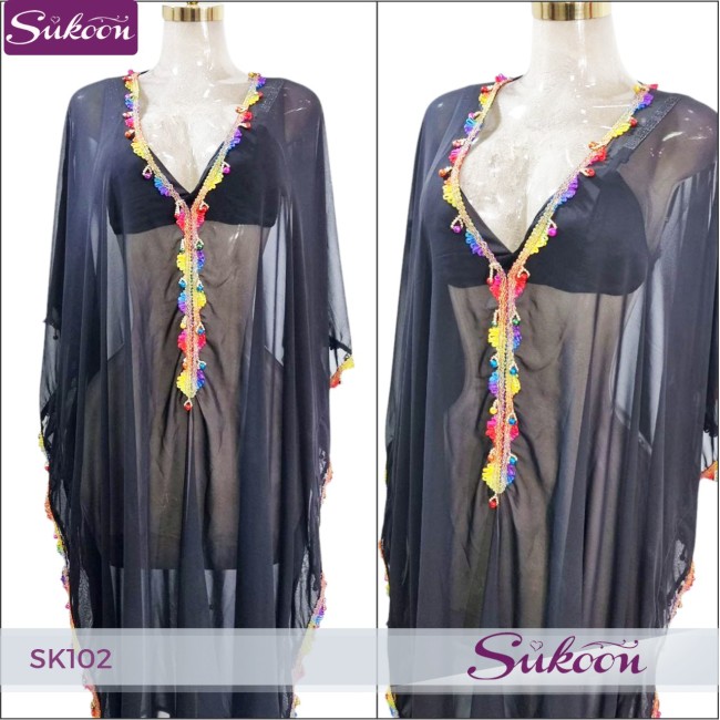 -Robe d'été transparente -SK102