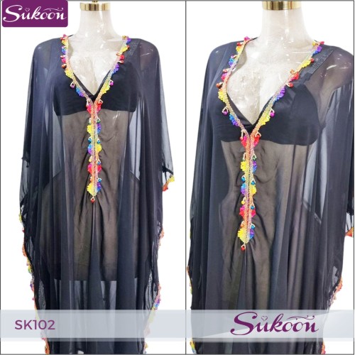 -Robe d'été transparente -SK102