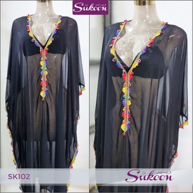 -Robe d'été transparente -SK102