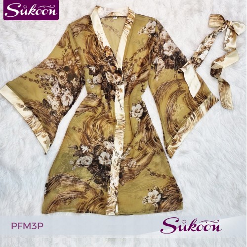 -Ensemble pyjama 04 pcs a fleur-PFM3P