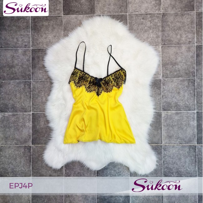 -Ensemble pyjama jaune 04 pièces-EPJ4P