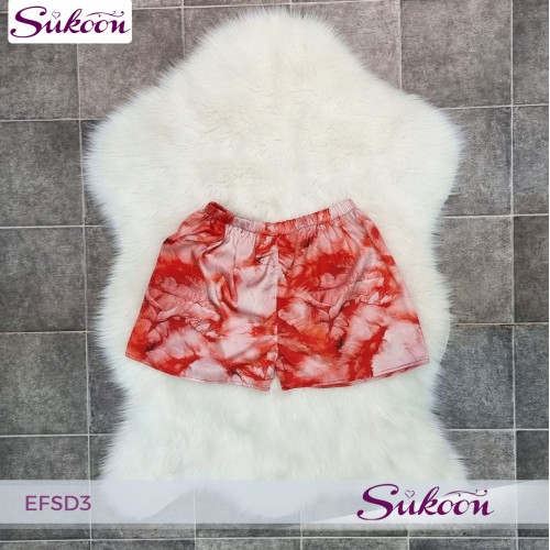 Ensemble pyjama 3 pièces en satin imprimé -EFSD3