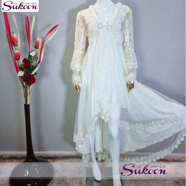 Déshabillé 2 pièces long