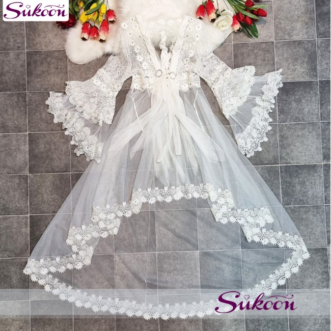 Déshabillé 2 pièces long