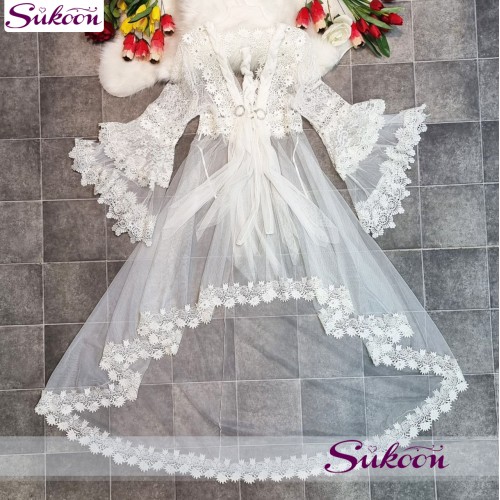 Déshabillé 2 pièces long